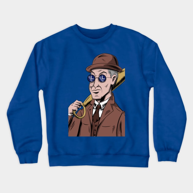 Clock King Crewneck Sweatshirt by Black Snow Comics